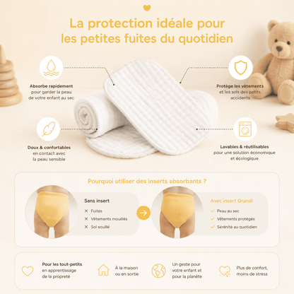 Doublures Ultra-Absorbantes Réutilisables